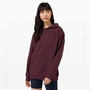 Lululemon All Yours hoodie maroon color Cassis size 6